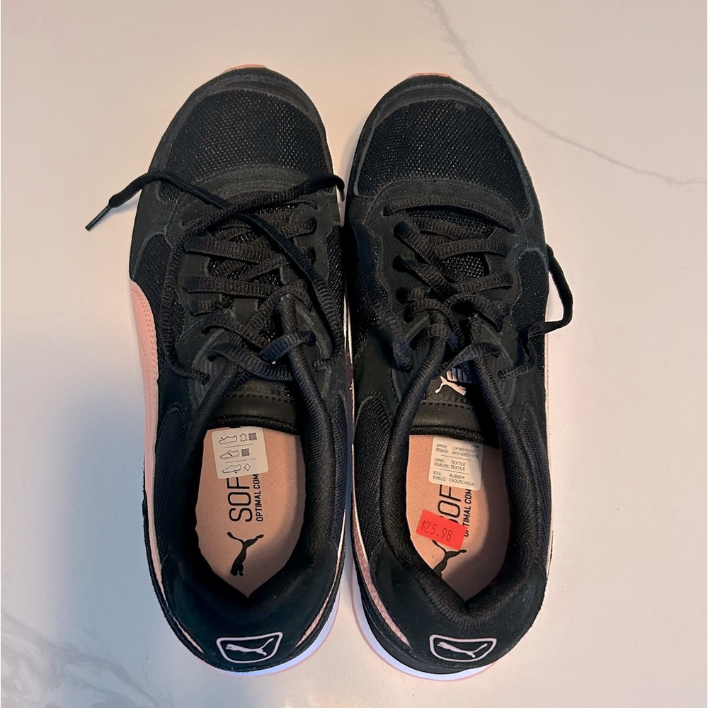 Puma Sneakers—Black and Coral Women’s Size 11 Sneakers